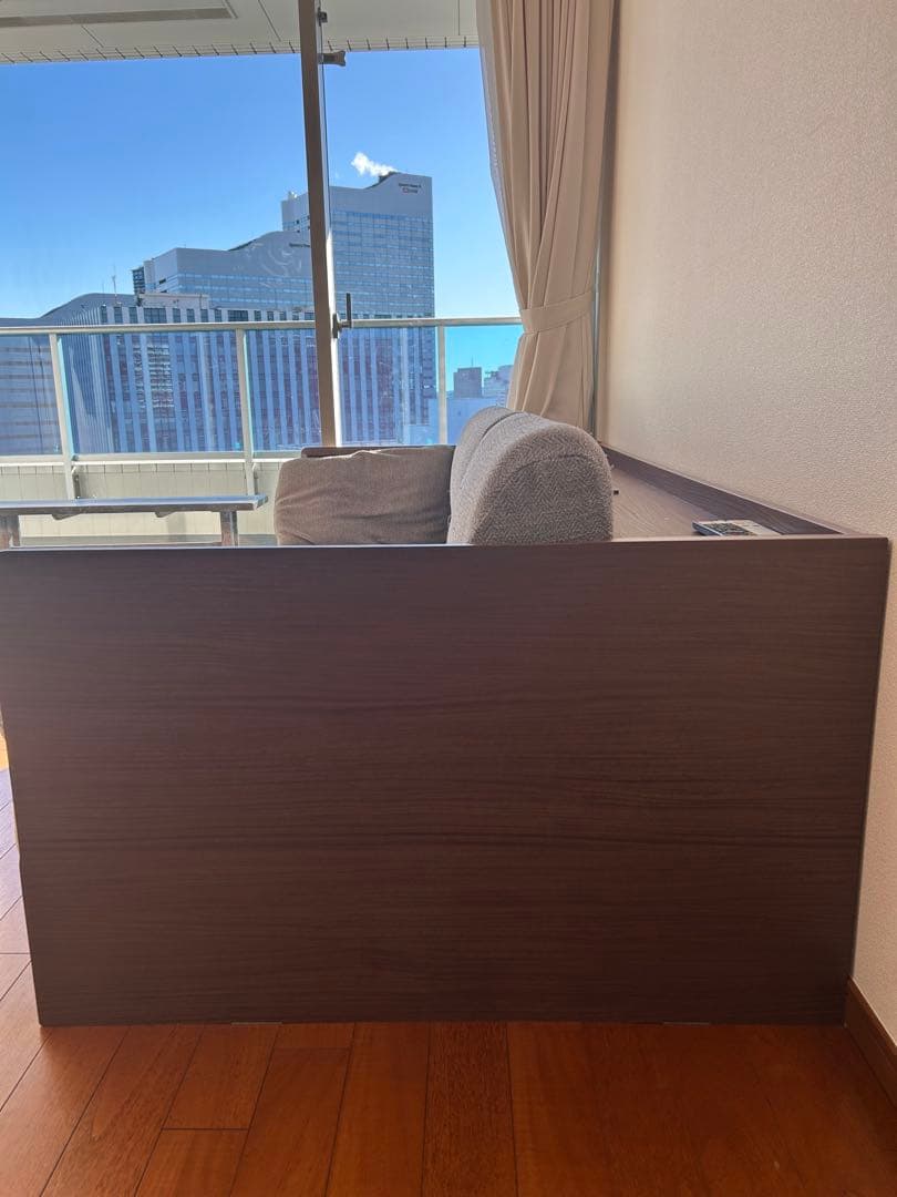 【美品】3wayベッドソファ(B1-USB2 GY/MBR)