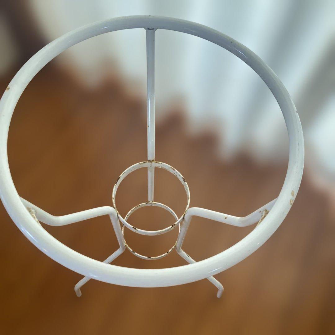 ビンテージホーロースタンド付きホーローボール2点