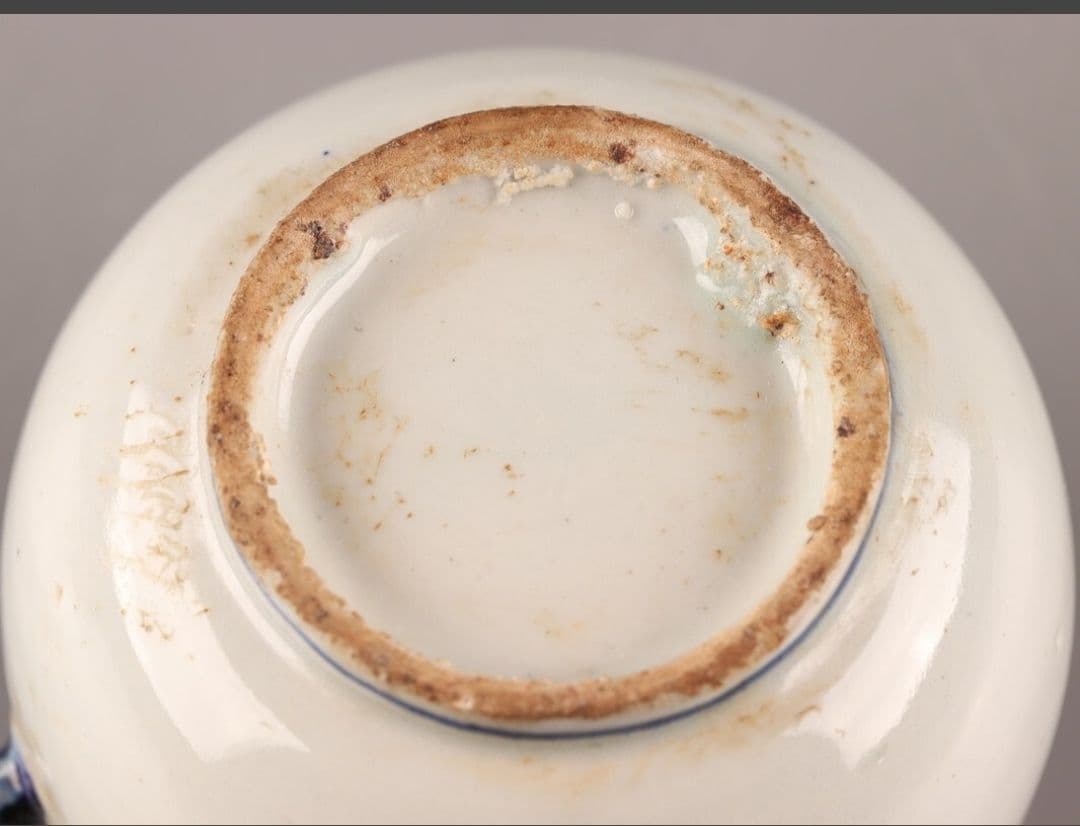 古美術 朝鮮古陶磁器 李朝 白磁 染付 書道具 水滴 時代物 極上品