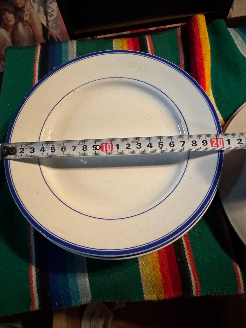 松村硬質陶器　リム皿　約20cm 10枚セット