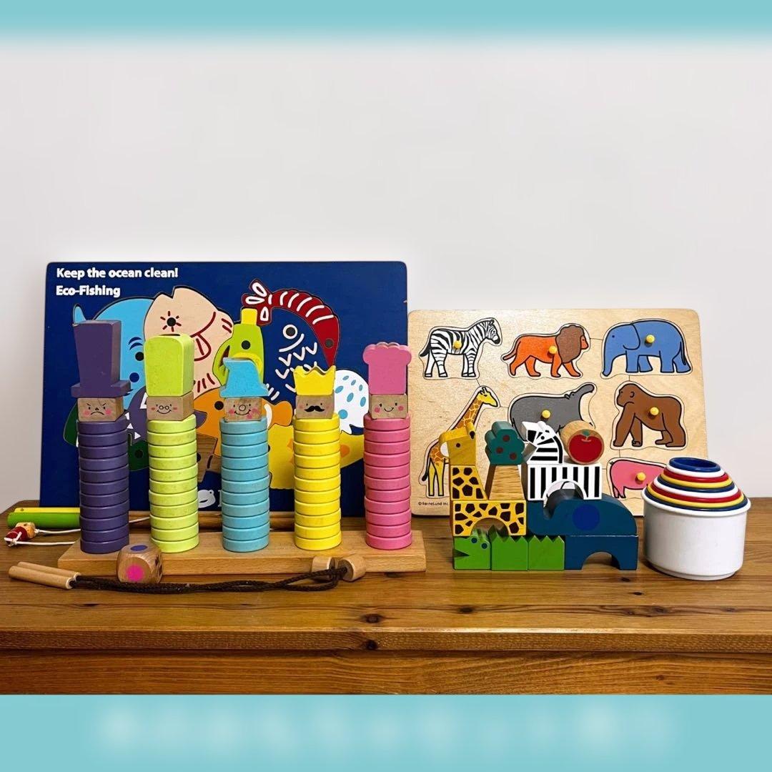 ボーネルンド｜ウッディプッティ｜木のおもちゃ中古セット