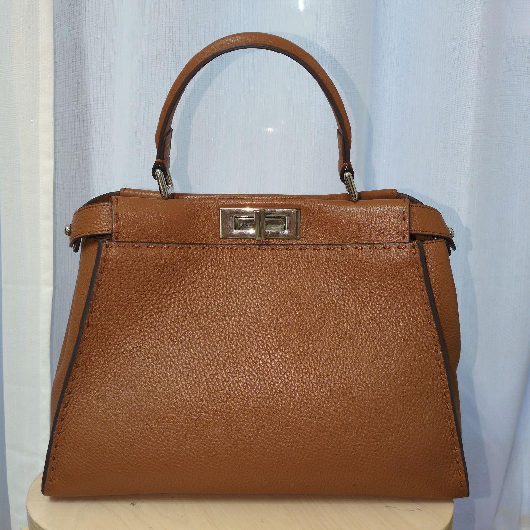 jamuONEHANDLE 2wayレザー ハンドバッグ キャメル