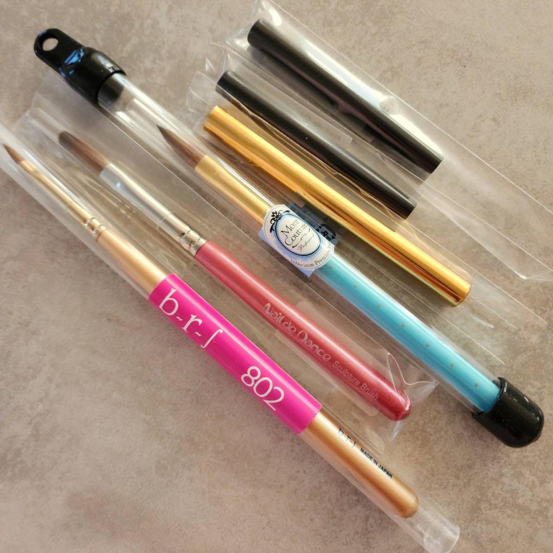 スカルプ コリンスキーブラシ 3本セットモアクチュールブルーシュネイルデダンス