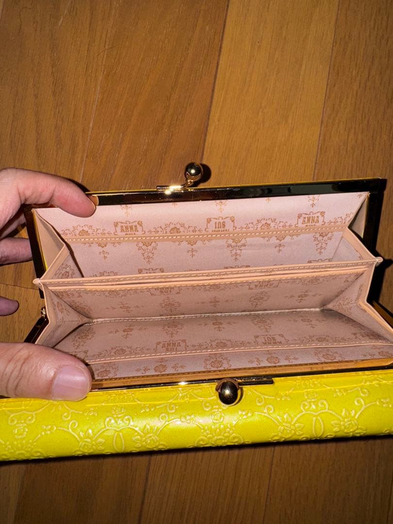 【超美品】ANNA SUI アナスイ ルーミー イエロー長財布