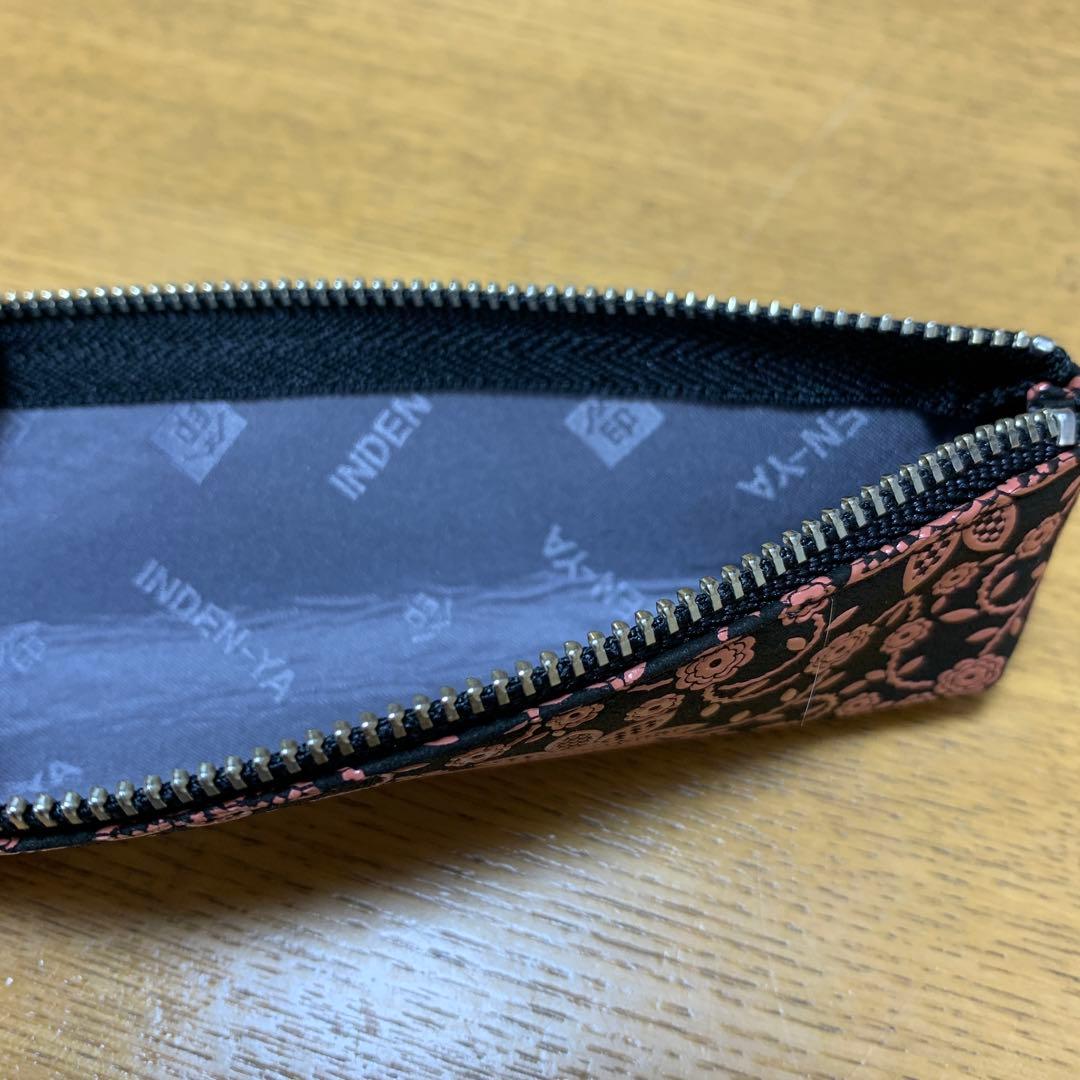 印博屋　印伝可愛　甲州印伝　印鑑ケース　筆箱　小物入れ　新品未使用　箱付き