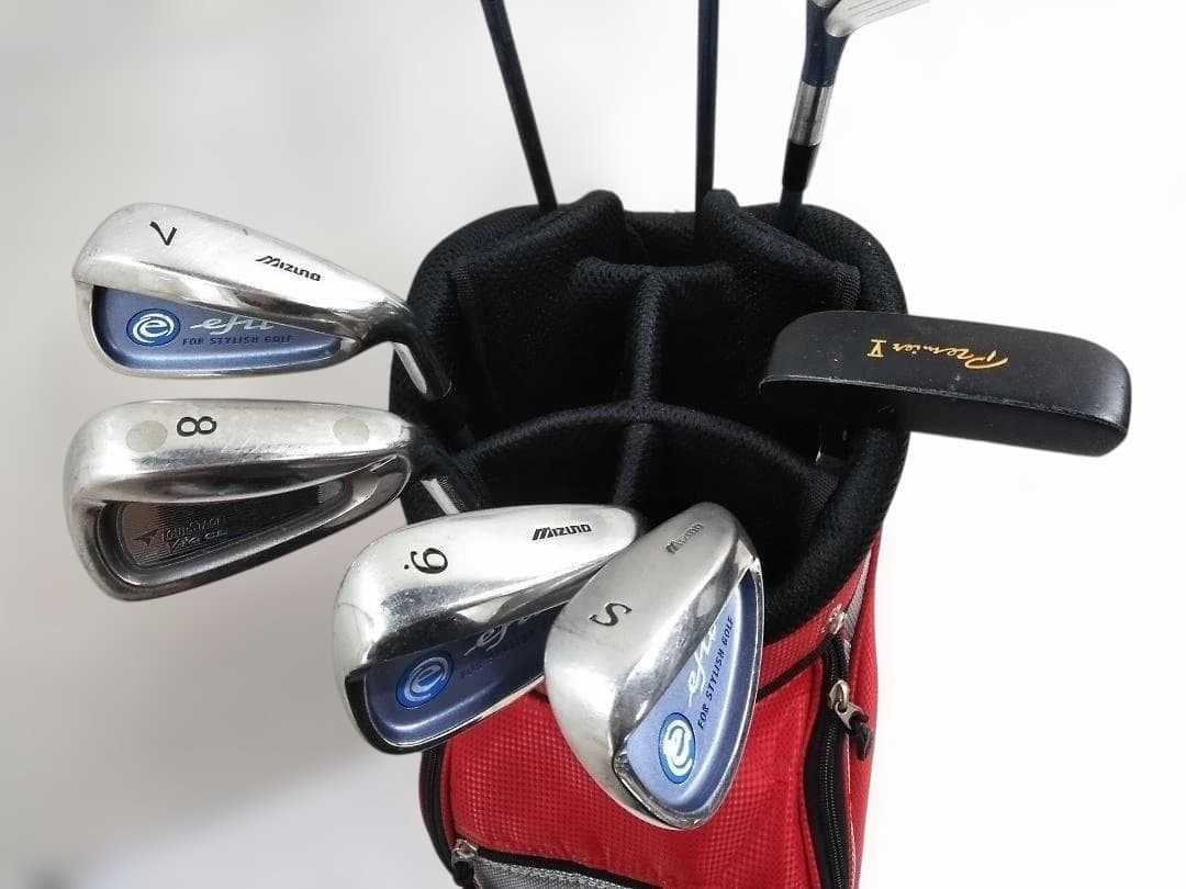 ミズノ×ウィルソン レディース ゴルフクラブ 8本セット キャディバッグ付 ♪