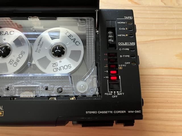 超美品箱入セット 整備済高音質動作品 SONY WM-D6C ケース等付属品有り