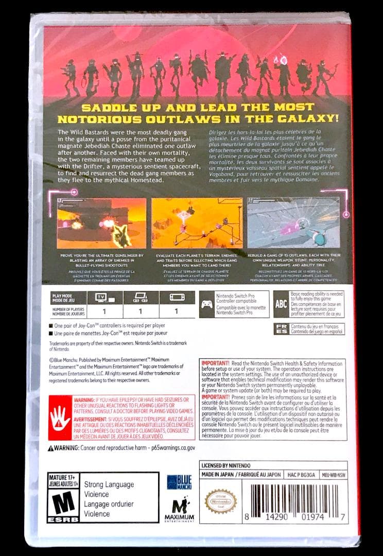 Wild Bastards Switch 北米版 スイッチ ワイルド・バスターズ