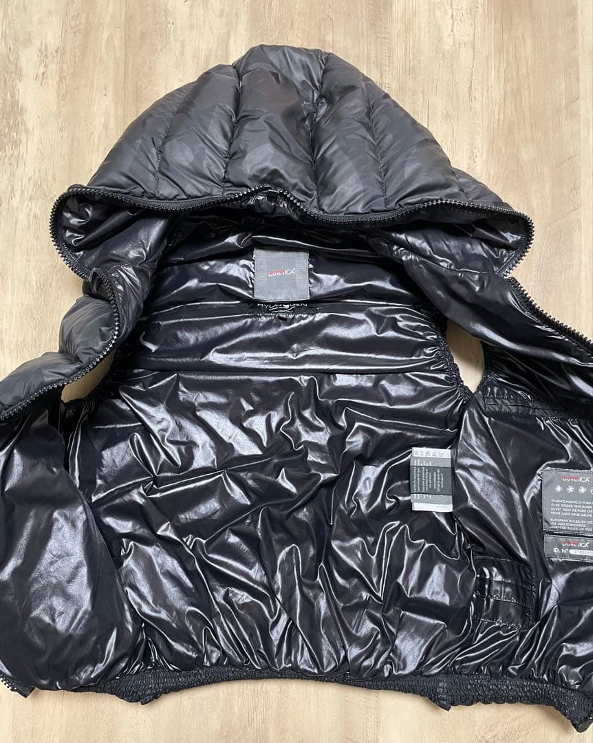 ハイドロゲンxデュベティカ迷彩　ダウンベスト　ブラック　46 カモフラージュ