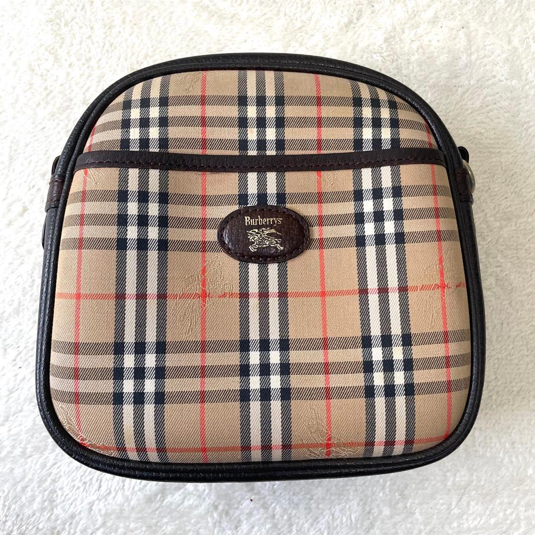 【極美品】 バーバリー 2way ショルダーバッグ ノバチェック シャドーホース