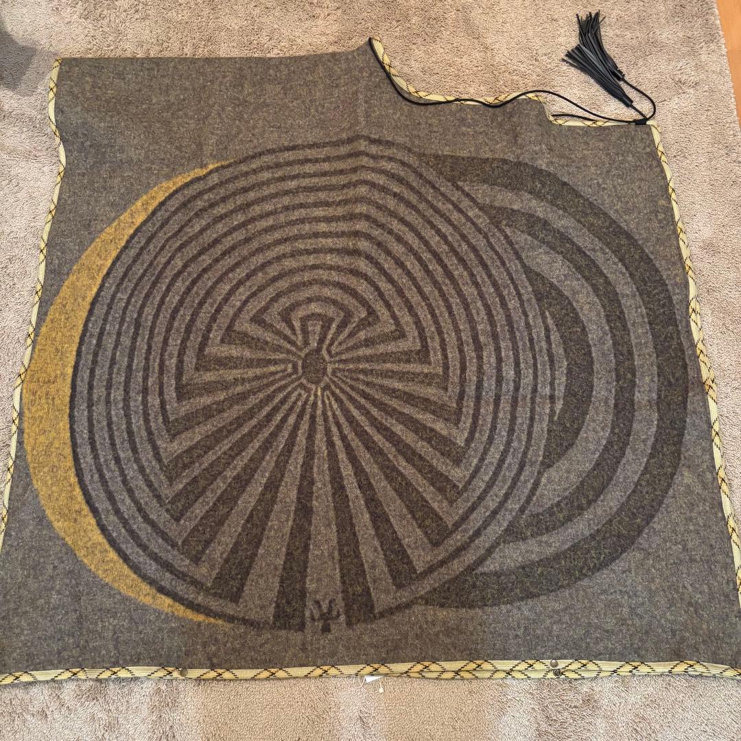 KAPITAL キャピタル チロルウール ムーンMAZE柄 シャーマンポンチョ