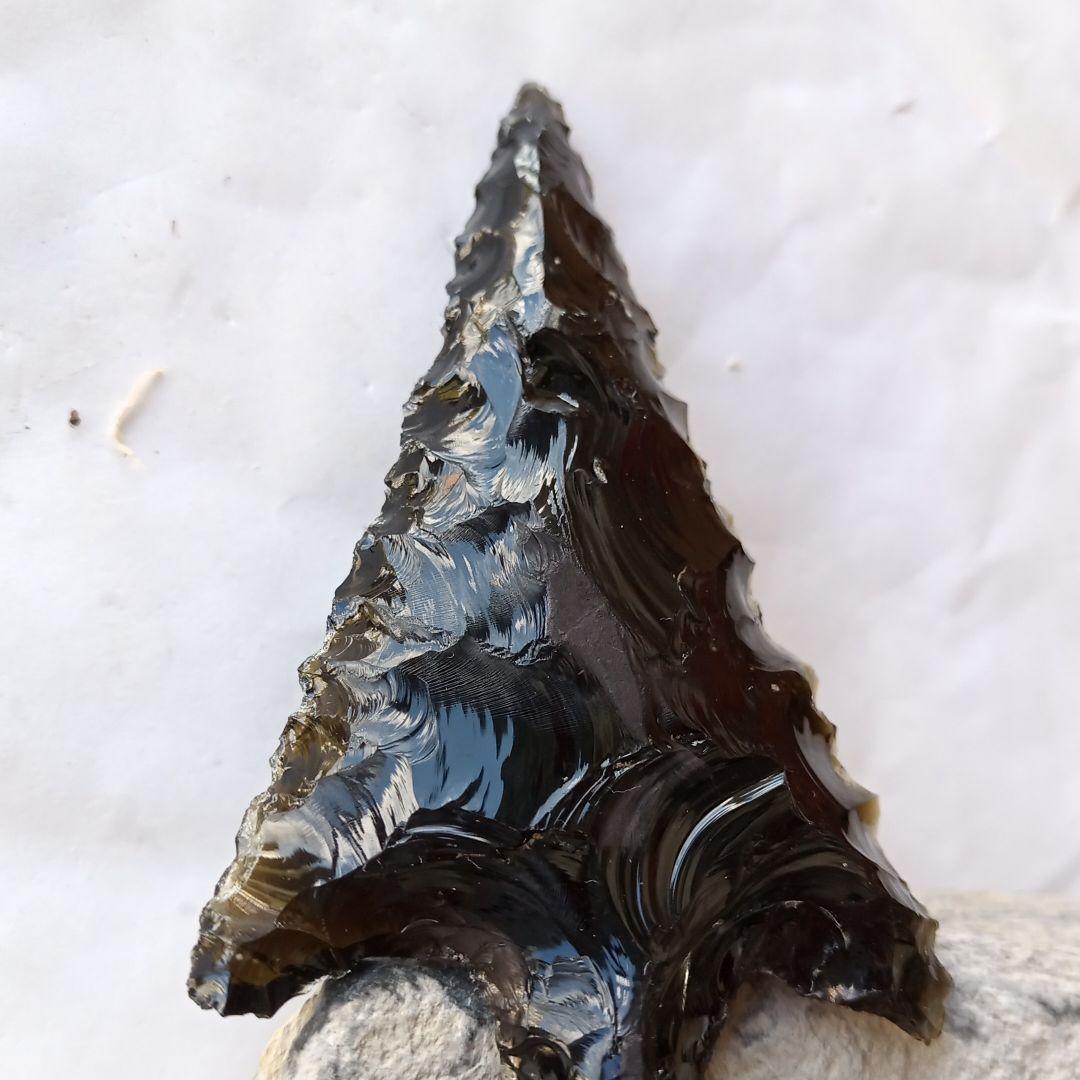 旧石器　有舌尖頭器　黒曜石　模写　サンプル　　199