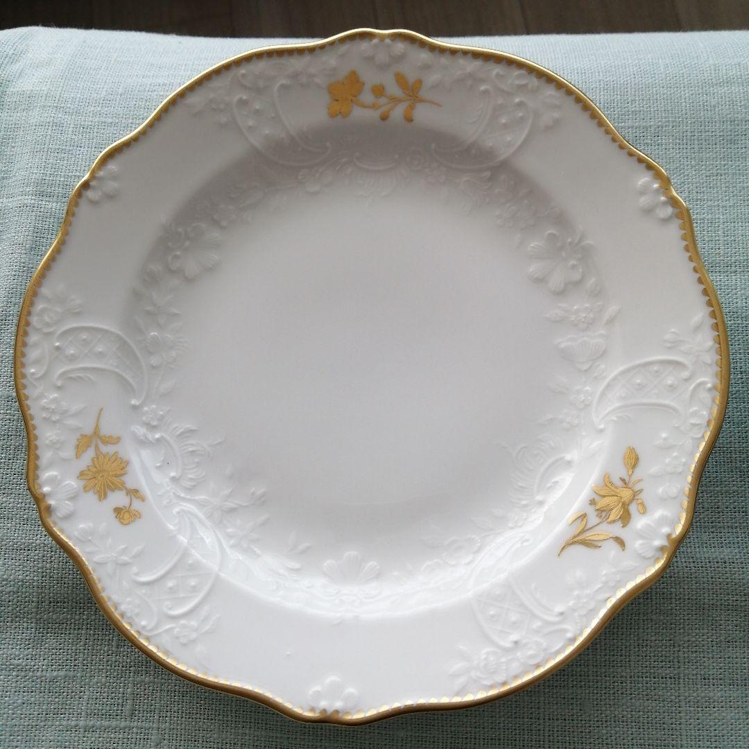 マイセン　金色の花 18.5cmプレート6枚セット