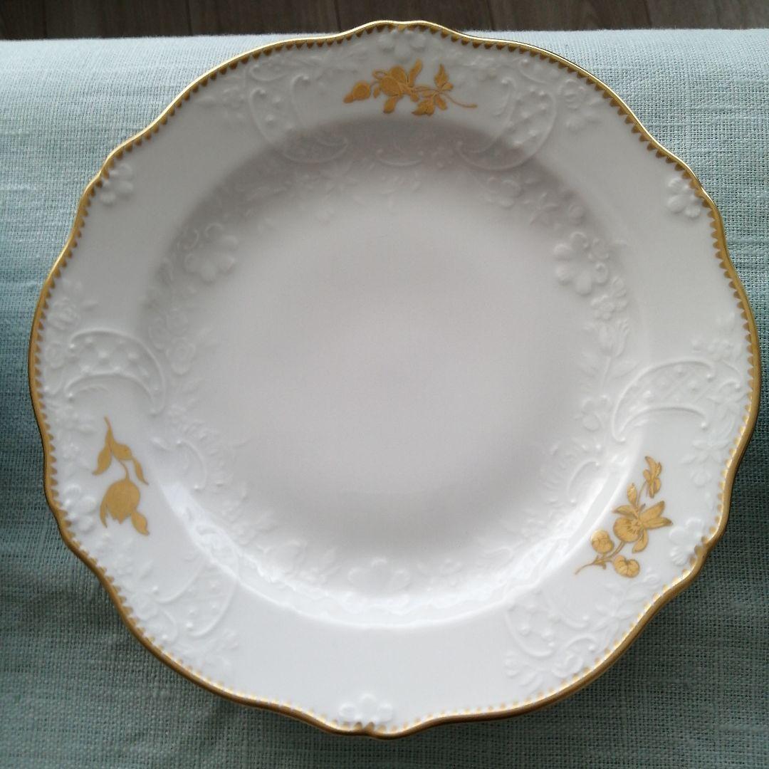 マイセン　金色の花 18.5cmプレート6枚セット