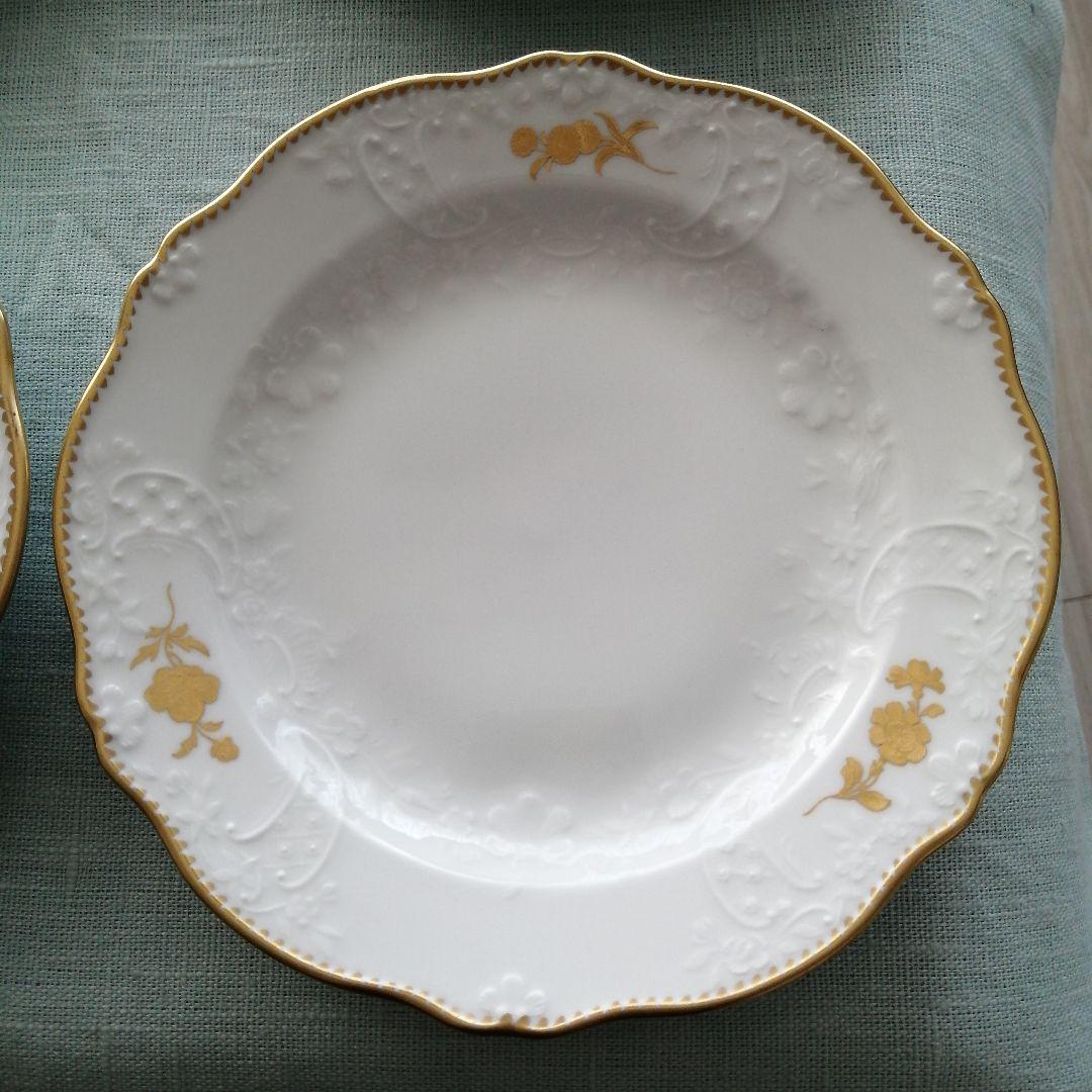 マイセン　金色の花 18.5cmプレート6枚セット