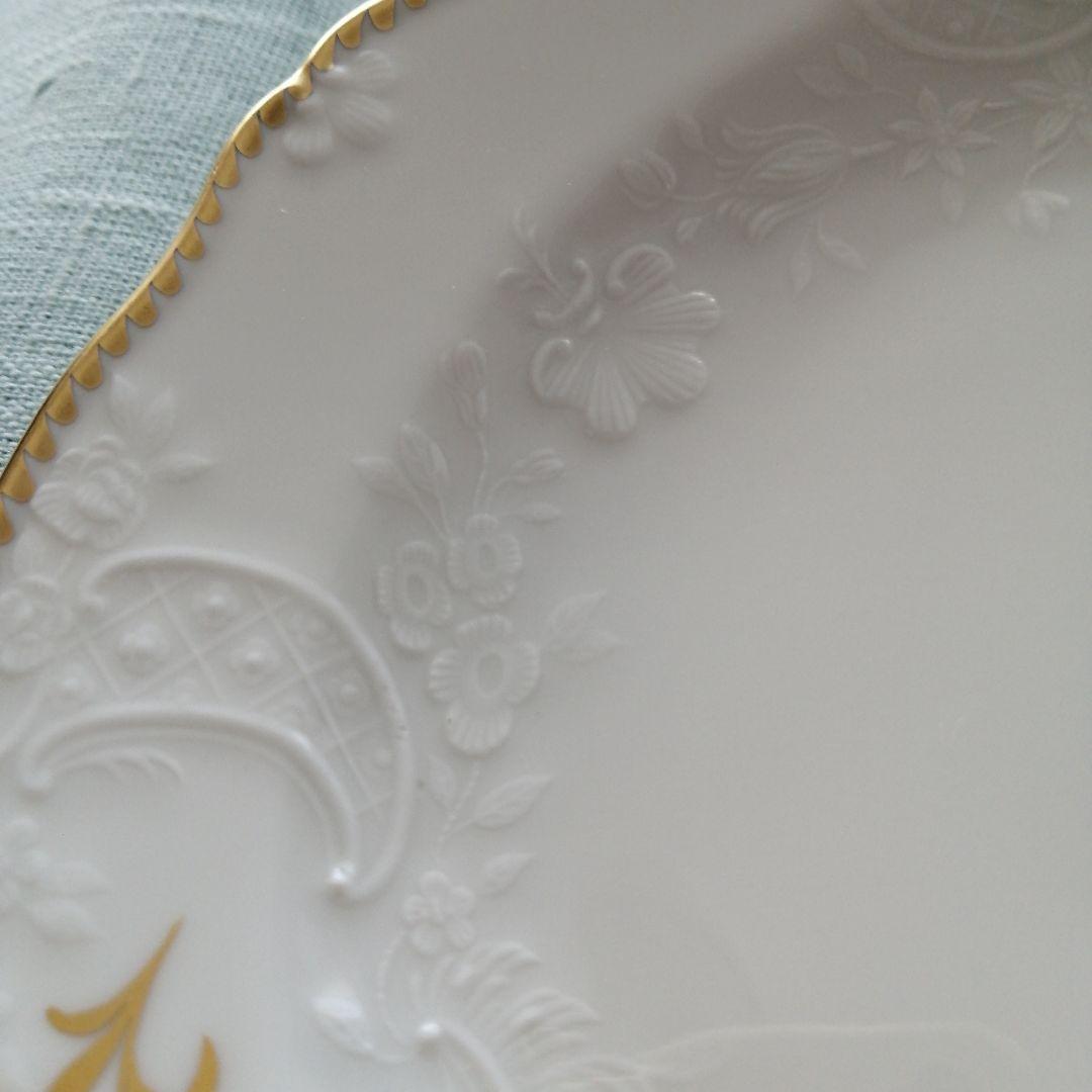 マイセン　金色の花 18.5cmプレート6枚セット