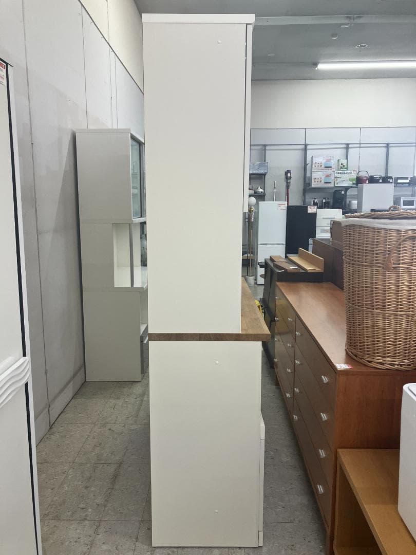 ユーアイ 食器棚 リアン カントリー風 ホワイト