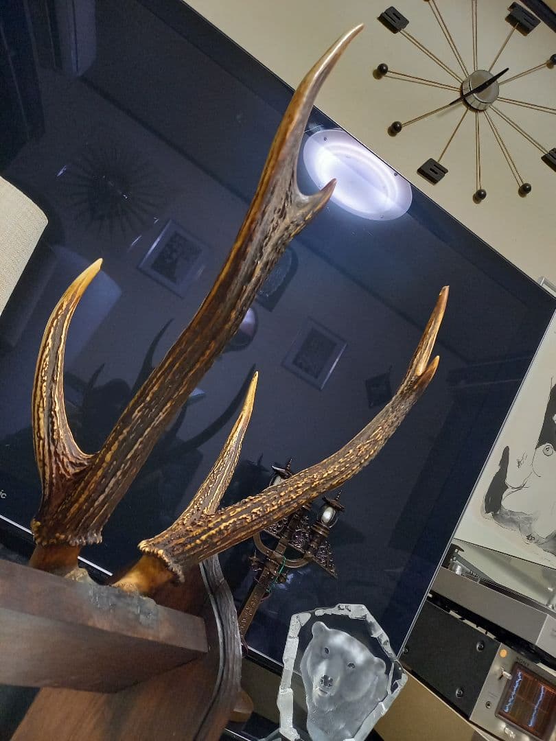 希少　アイヌ　民芸　楔　手彫り　ヴィンテージ　ハンティングトロフィー