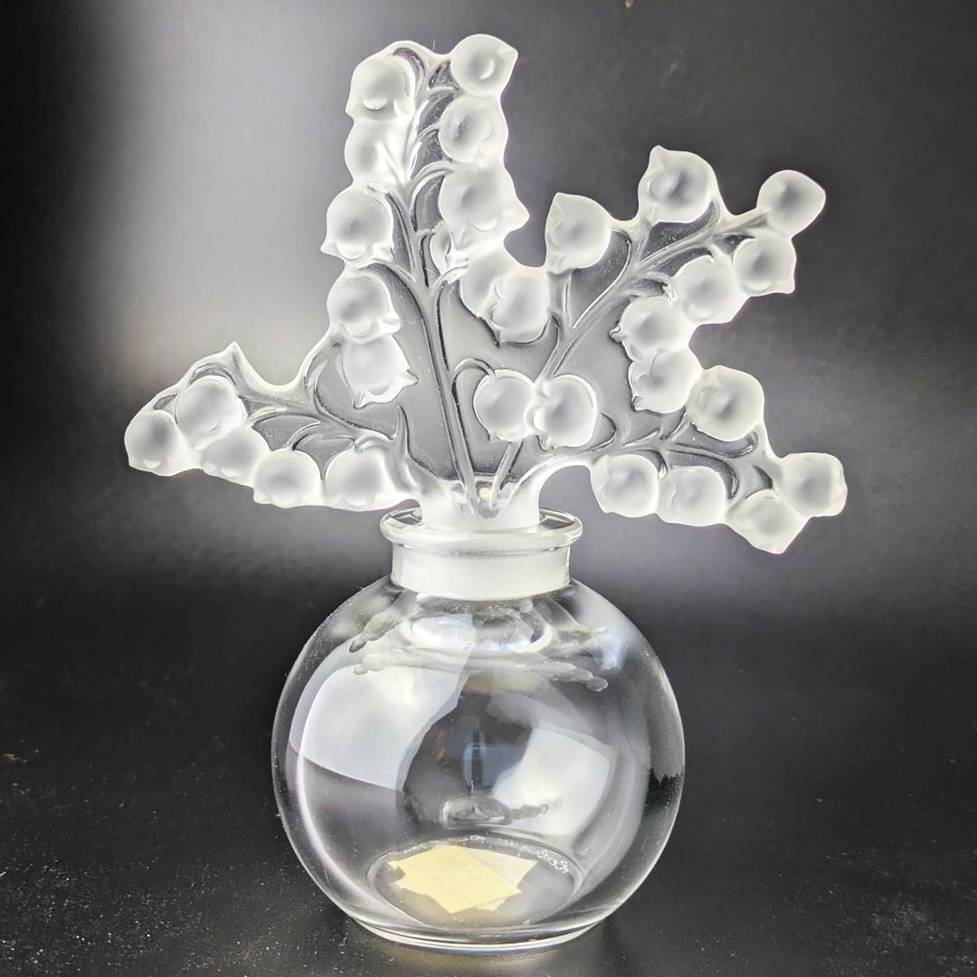 萌えるすずらん★ラリック 香水瓶 クレールフォンテーヌ 12cm 美品