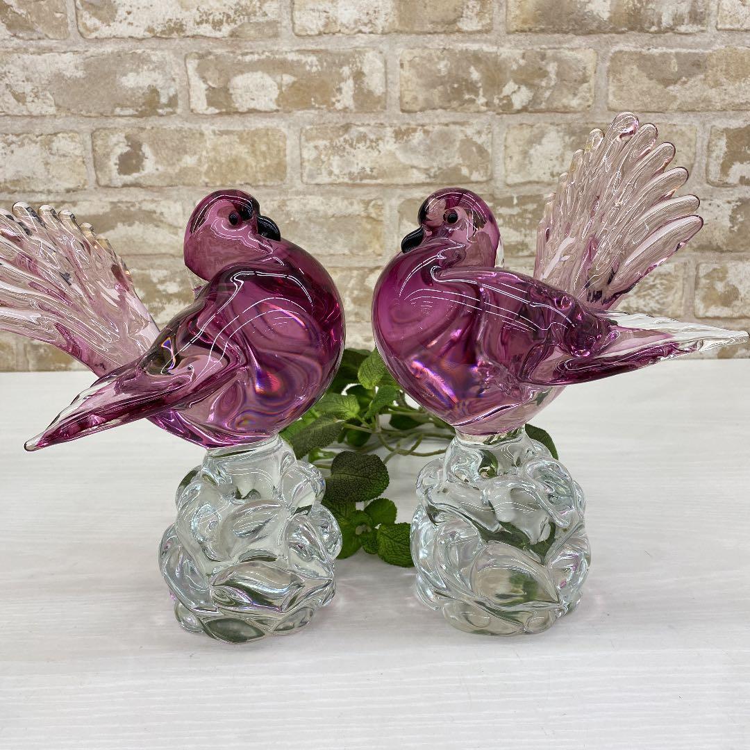 再値下！【ビンテージ】バード　フィギュリン　セット　対