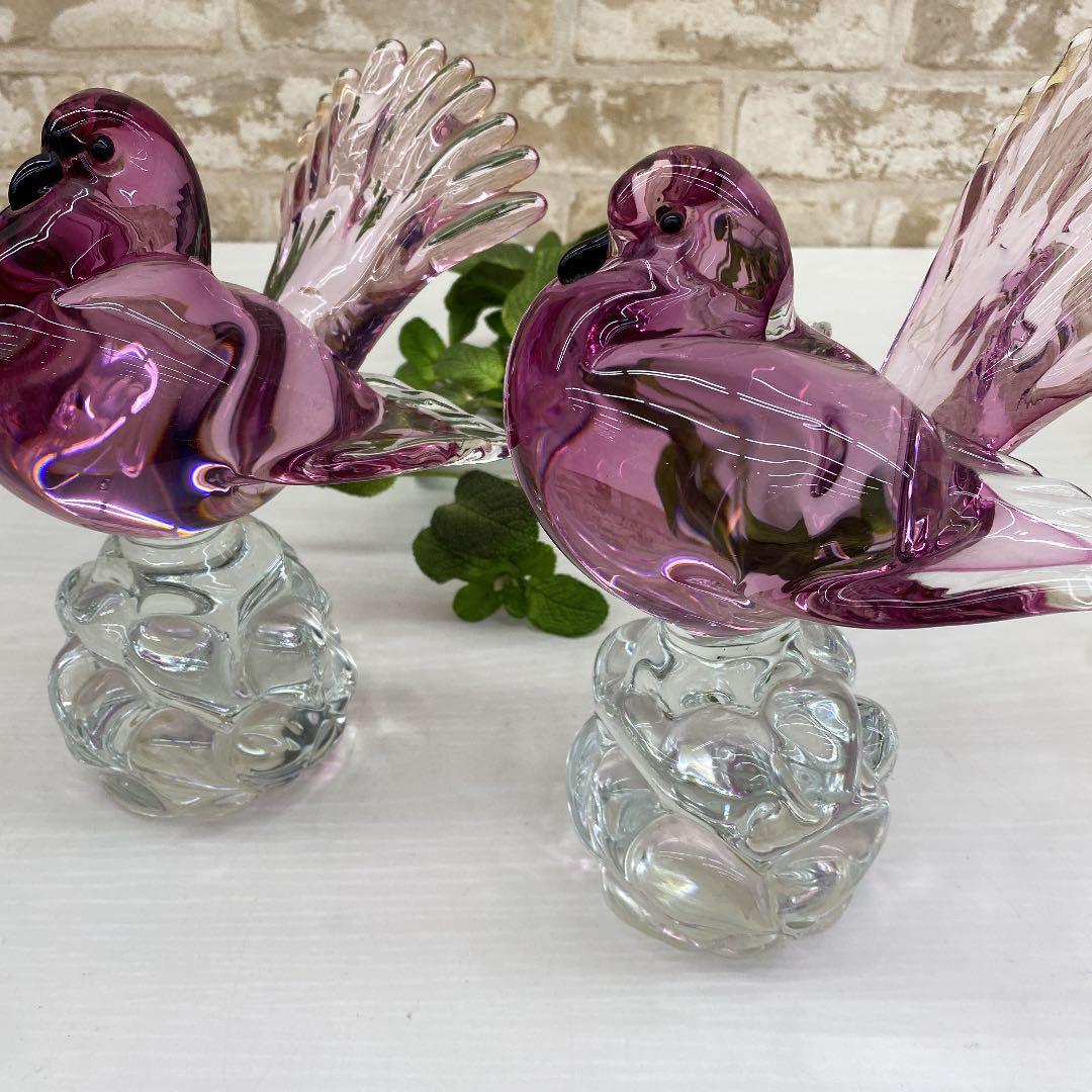 再値下！【ビンテージ】バード　フィギュリン　セット　対