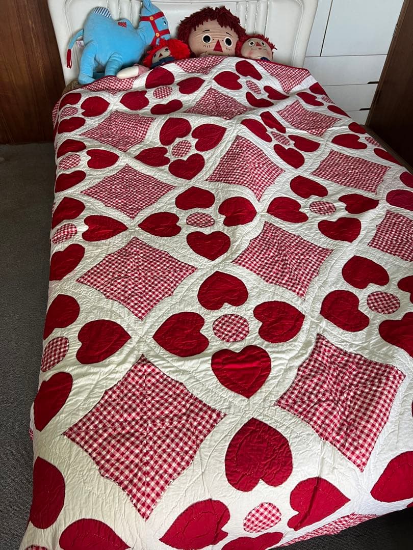 ヴィンテージキルトアンティークキルト✳︎パッチワーク