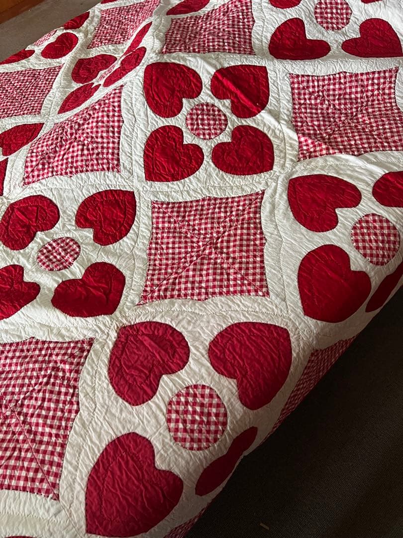 ヴィンテージキルトアンティークキルト✳︎パッチワーク