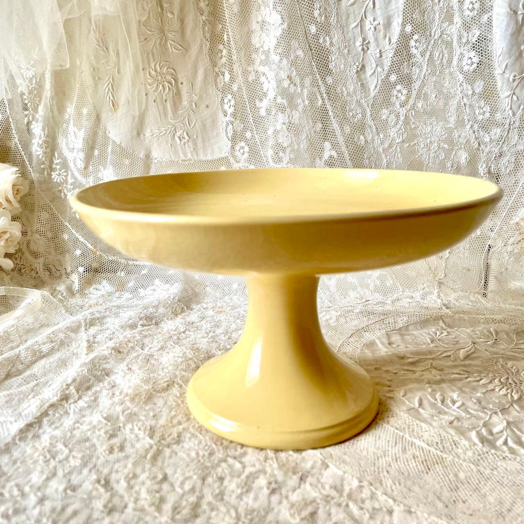 サルグミンヌ　コンポティエ　クリームイエロー　フランスアンティーク