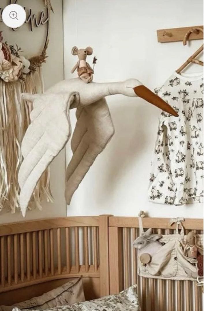 love me decoration Stork (コウノトリぬいぐるみ)