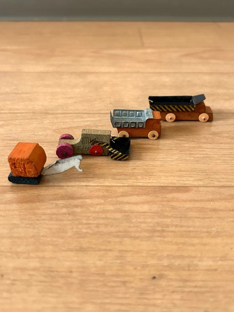 グリコのおまけ オマケ 【ダンプカー・フォークリフトなど】木製 昭和レトロ