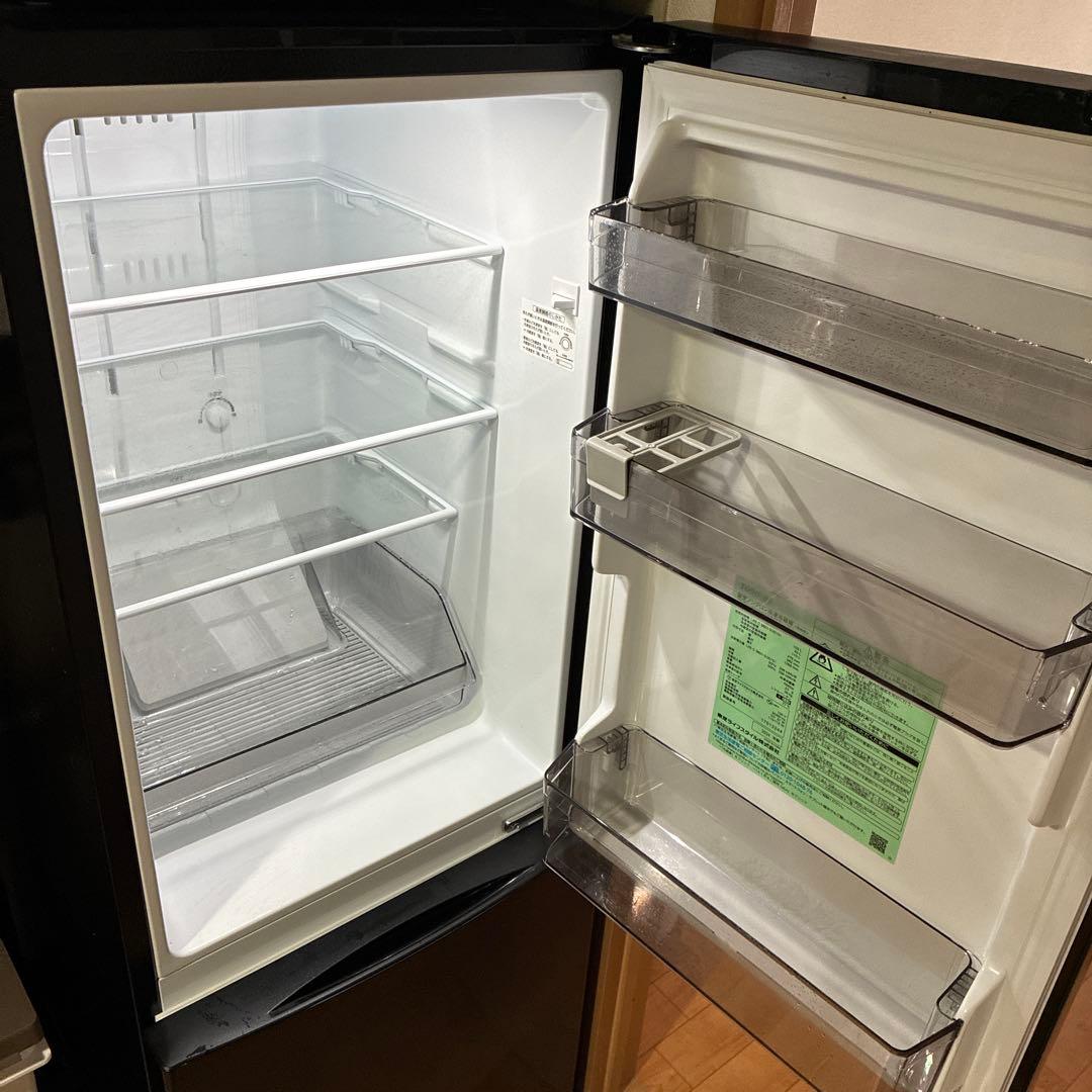 東芝 GR-V15BS(K) 2ドア冷蔵庫 セミマットブラック　※2月末発送