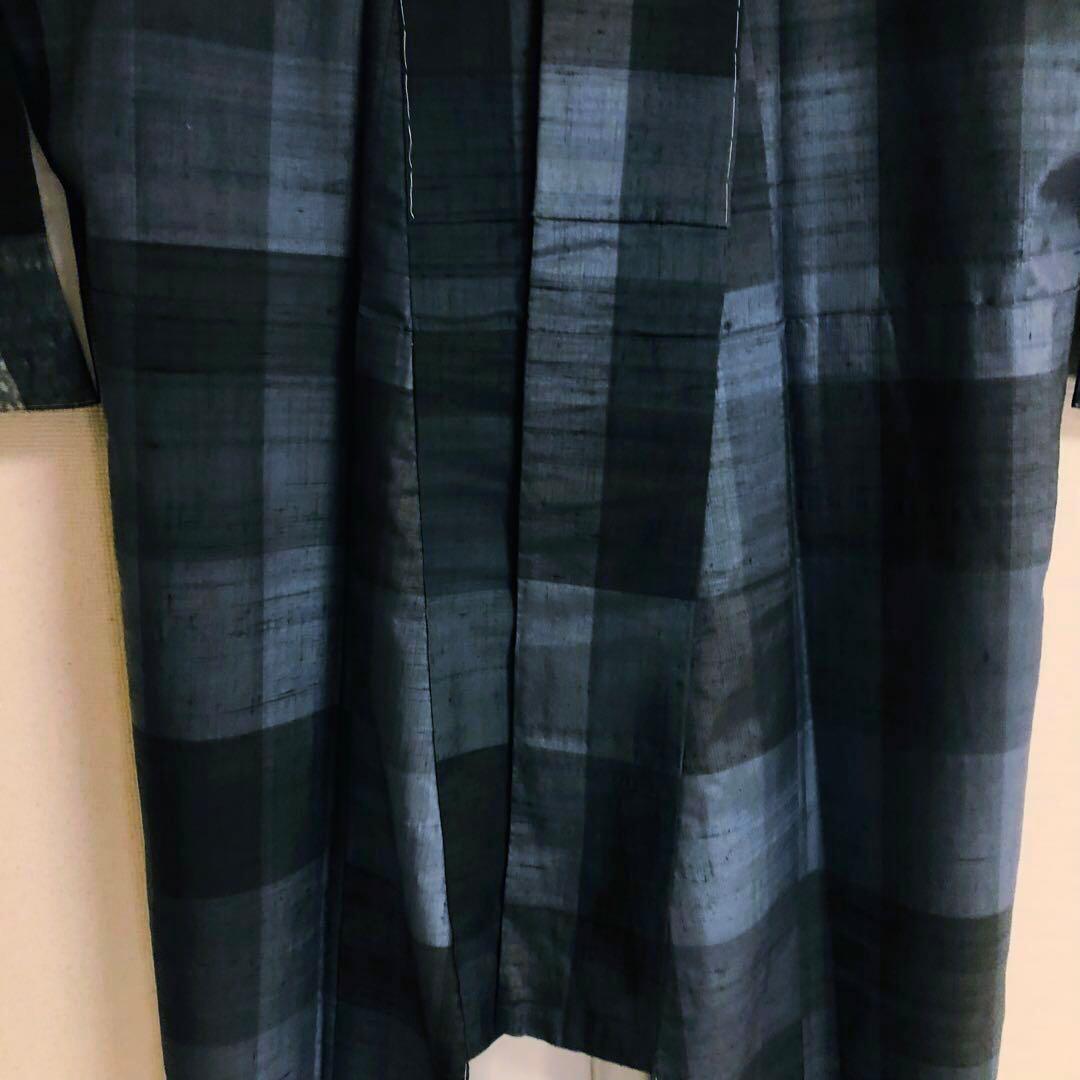 【未使用　トールサイズ】生紬　吉澤与一　付下げ　裄丈70.5 身丈169