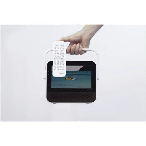 お風呂で楽しい時間を！ ポータブル防水DVDプレーヤー DVD ZABADY