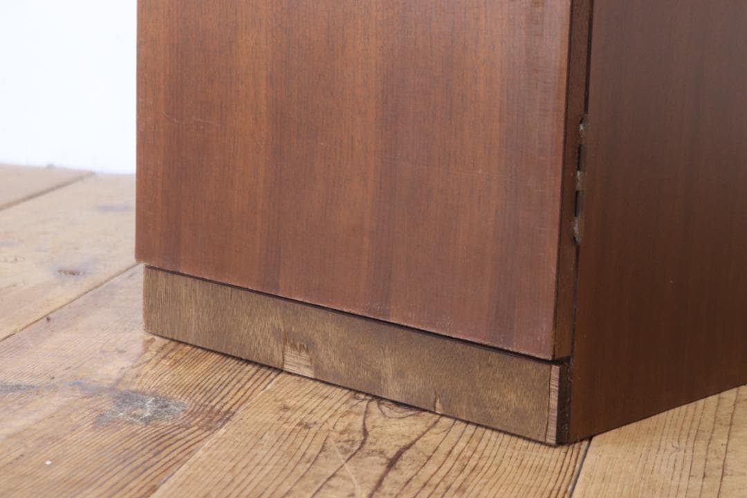 ヴィンテージ レコードラック キャビネット ケース 収納 木製 メラミン化粧板