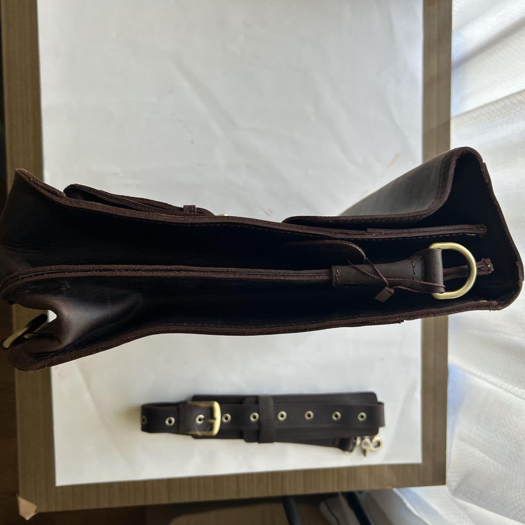 レザー ビジネスバッグ ブラウン