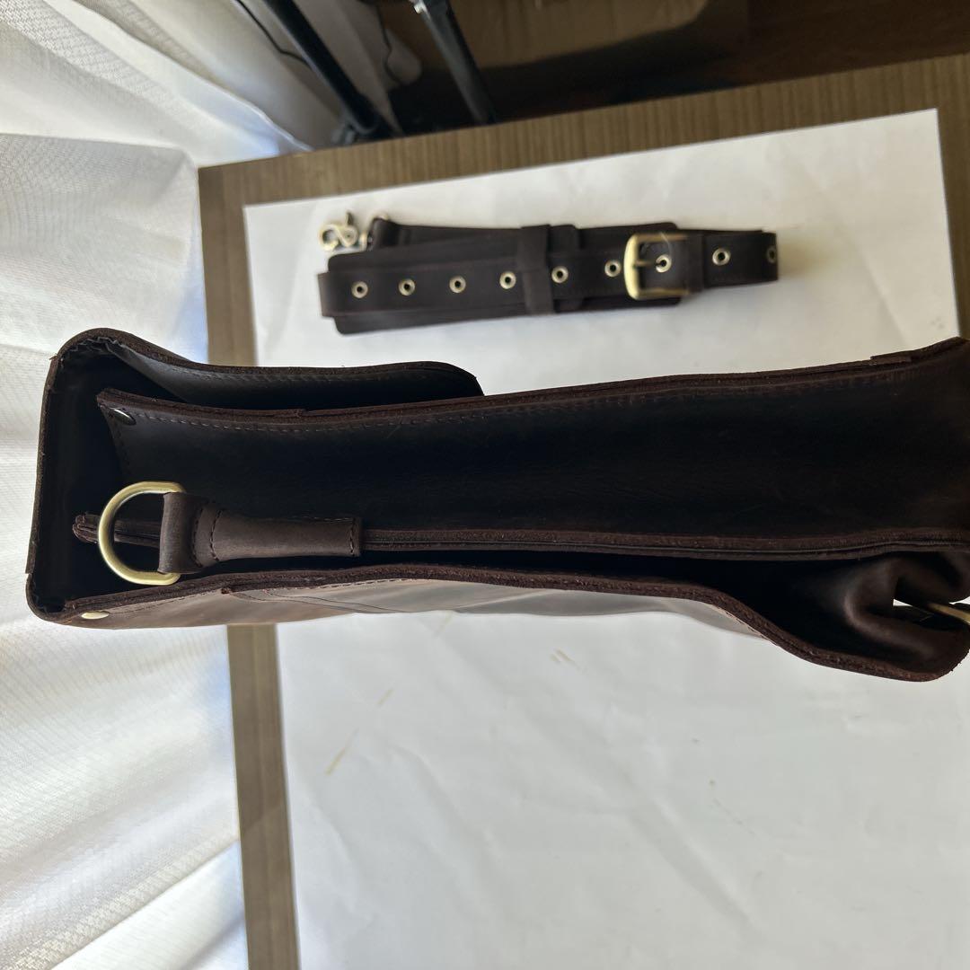 レザー ビジネスバッグ ブラウン