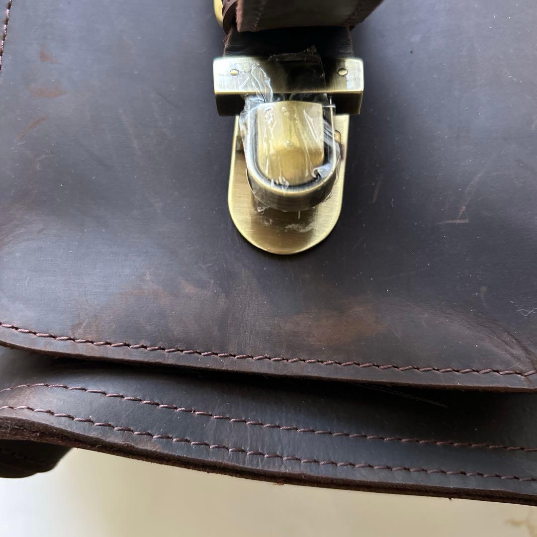 レザー ビジネスバッグ ブラウン