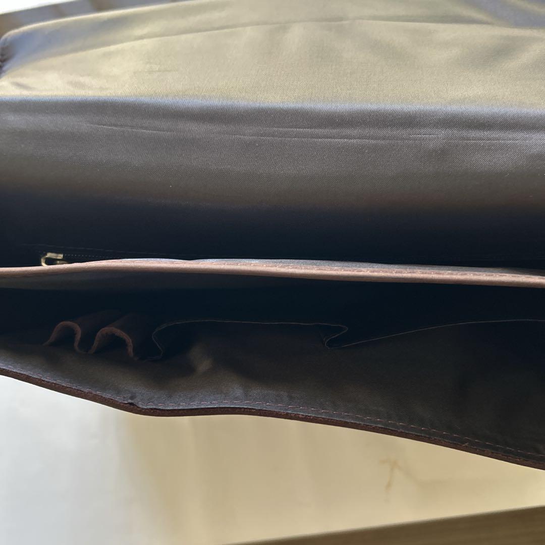 レザー ビジネスバッグ ブラウン