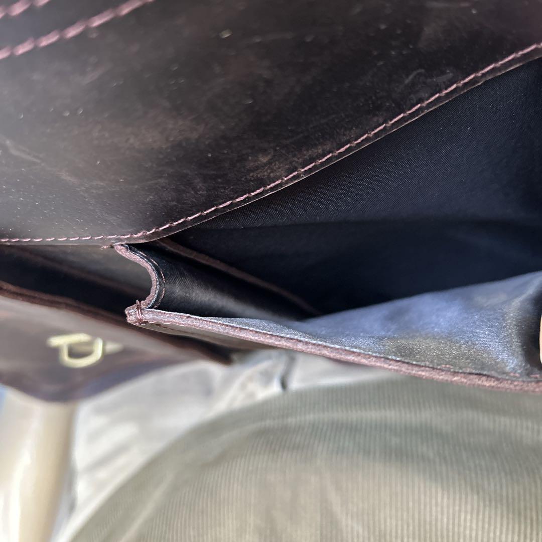 レザー ビジネスバッグ ブラウン