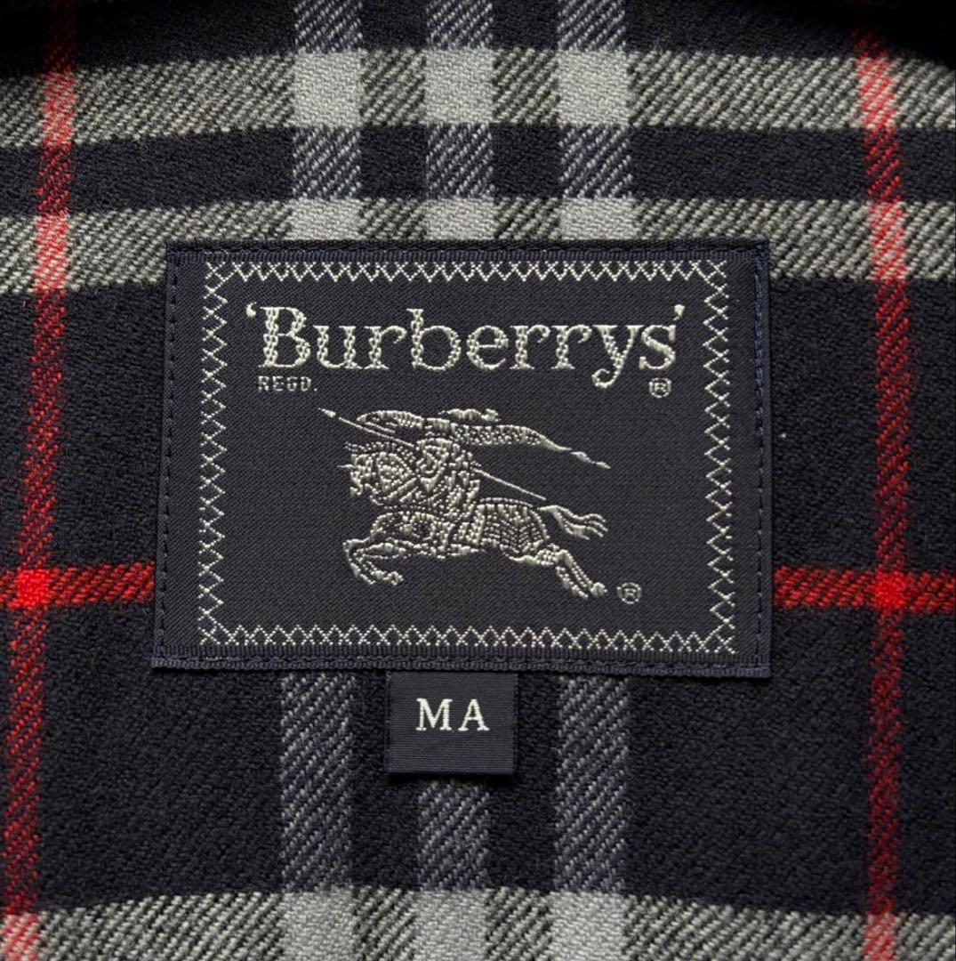 バーバリーズ ダッフルコート ヘリンボーン M