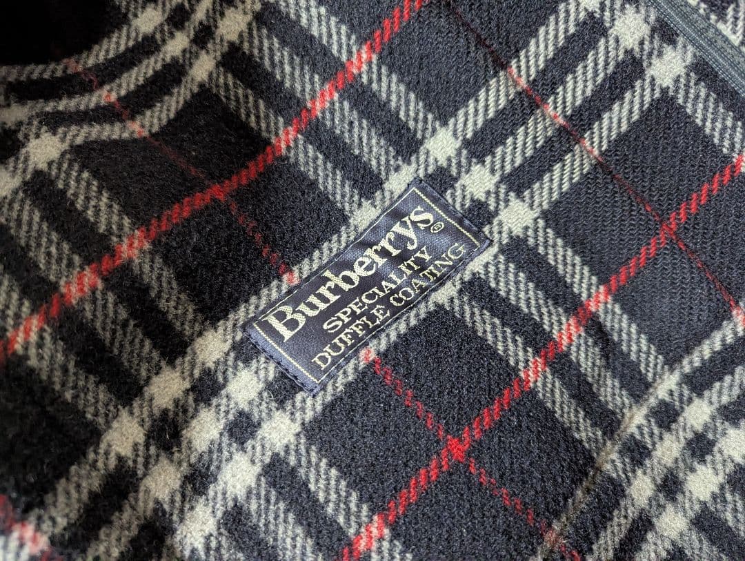 BURBERRY／ダッフルコート／ネイビー／MADEＩＮ　England
