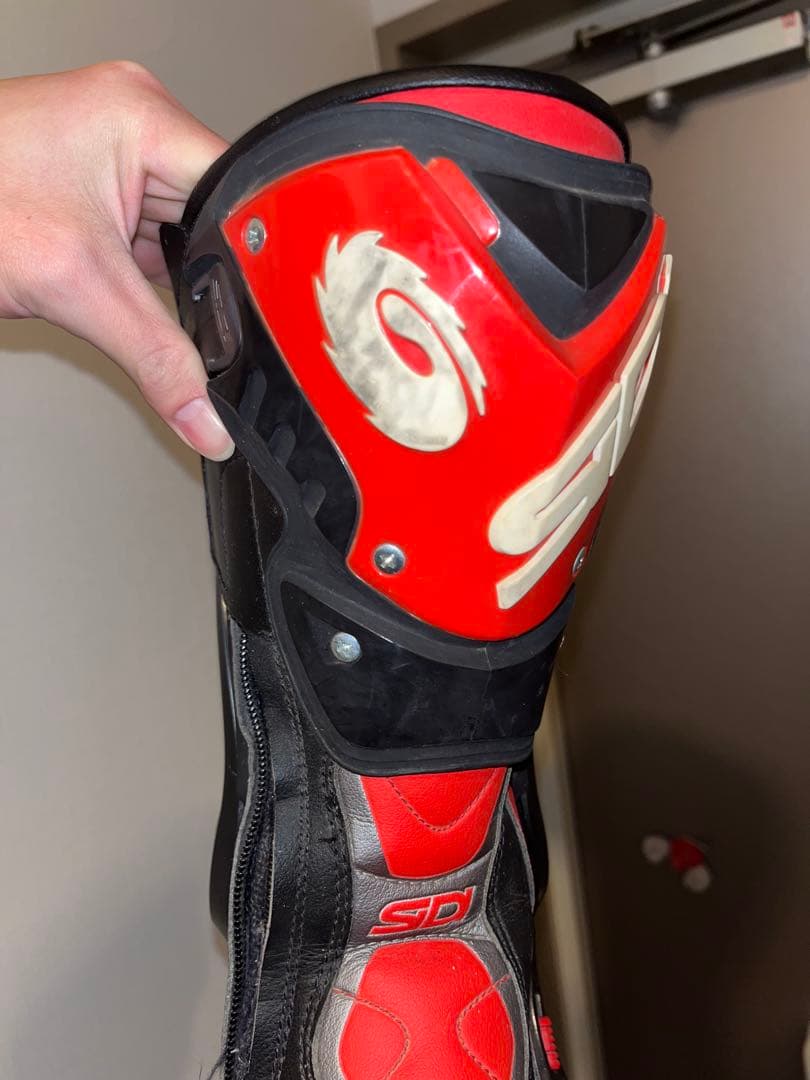 SIDI バイク用ブーツ レッド・ブラック