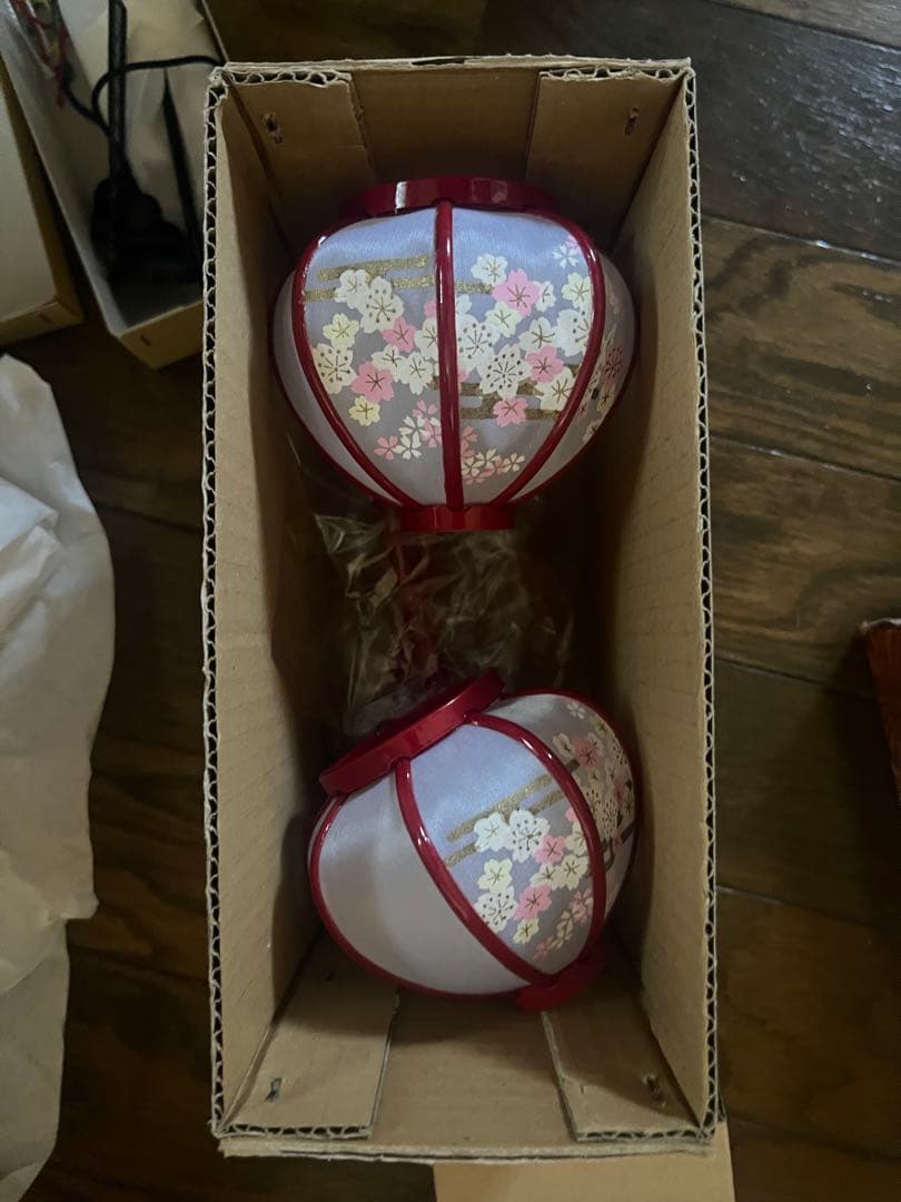 雛人形 親王飾り 収納飾りセット 新品同様 桜柄 値引き相談可