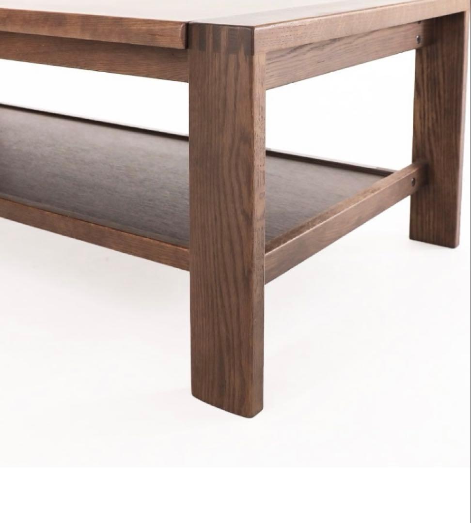 m*e様 美品 浜本工芸 センターテーブルT-2400 無垢 オーク 天然木 ジ