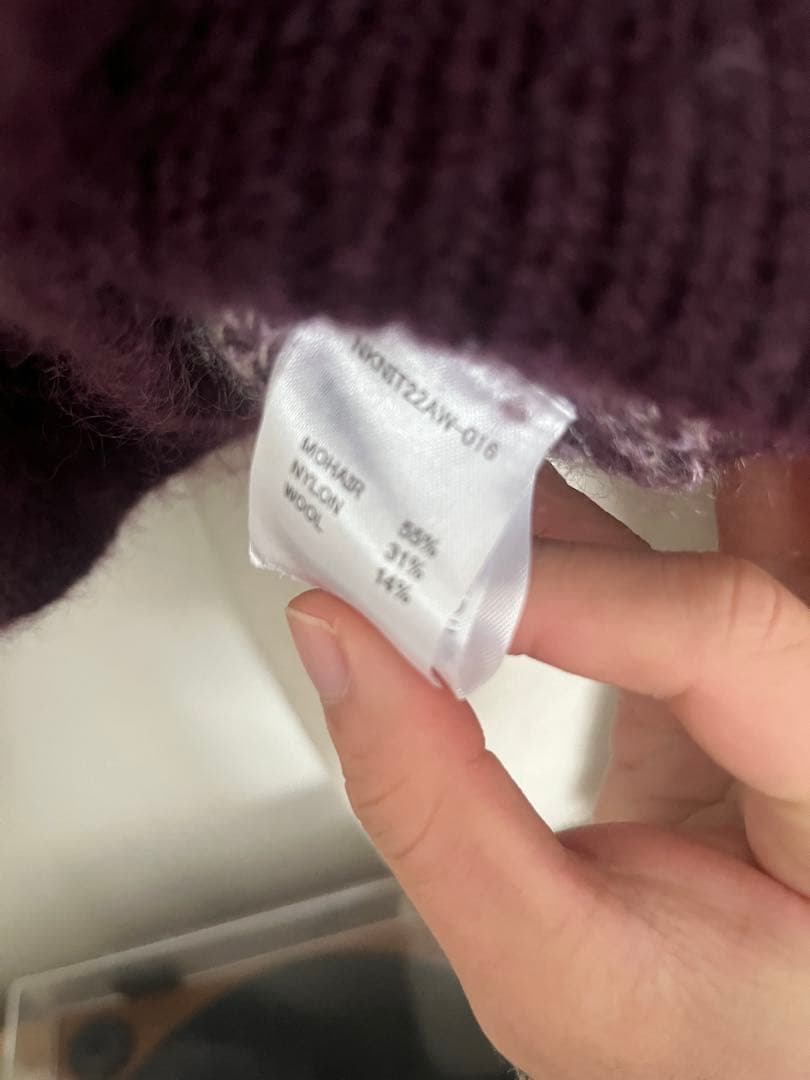 トップス NKNIT wave pattern mohair KNIT ours