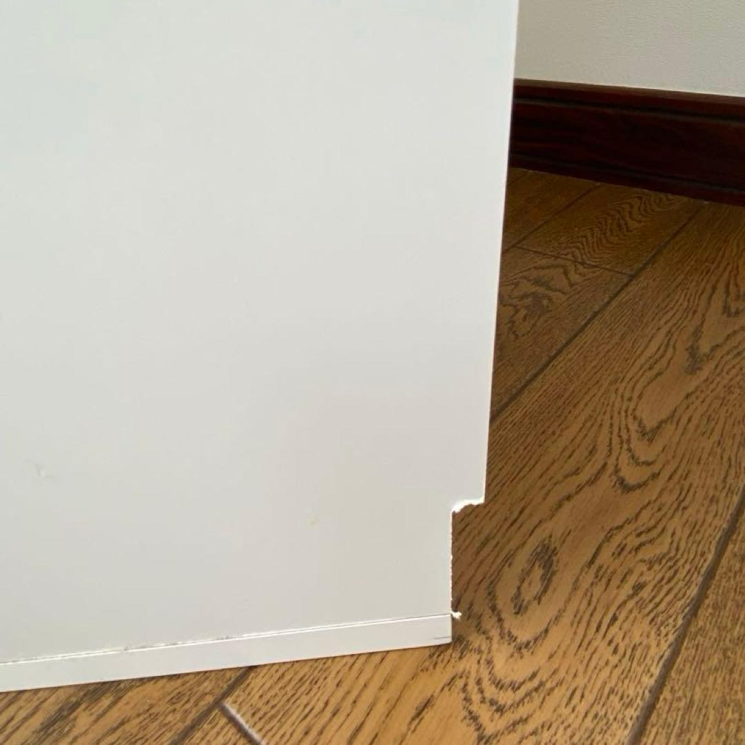 ホワイトチェスト 4段 引き出し付き　 薄型ホワイトサニタリーストッカー