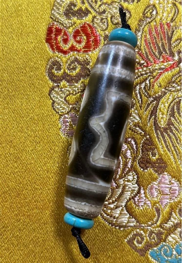 三眼天珠　老天珠　チベット天珠／送料込　匿名発送／チベット　天珠　お守り