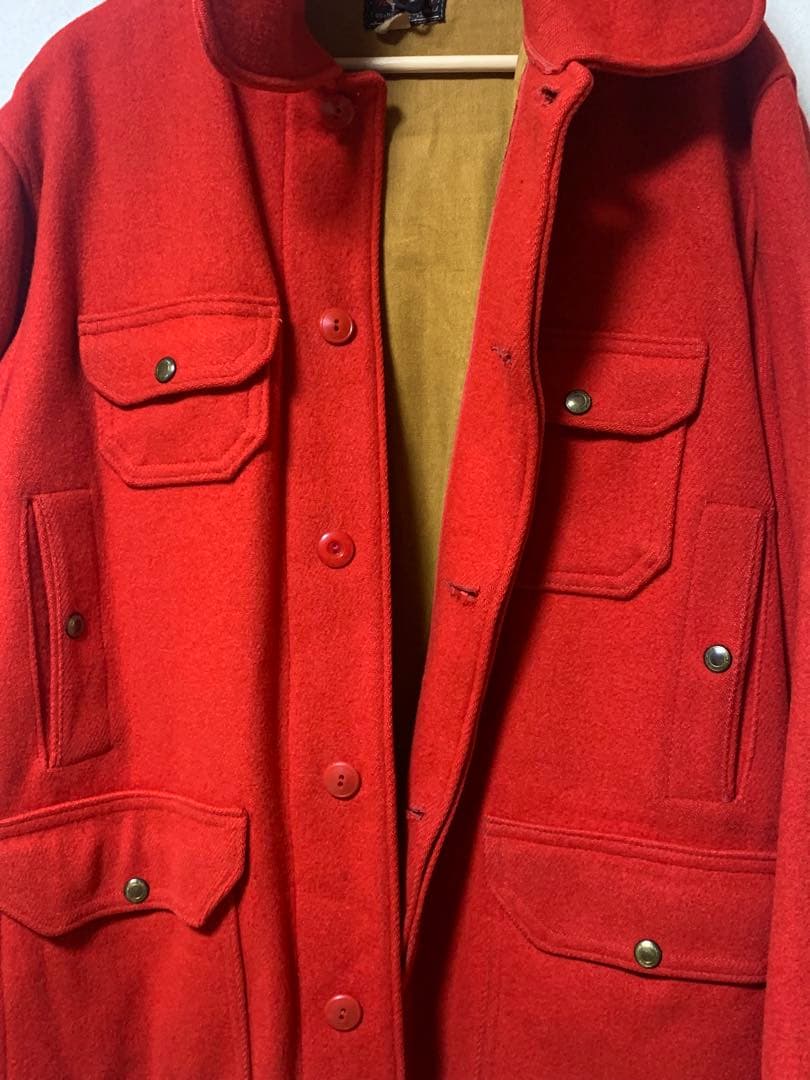 50‘s Woolrich ビンテージ マッキー 赤 ウール