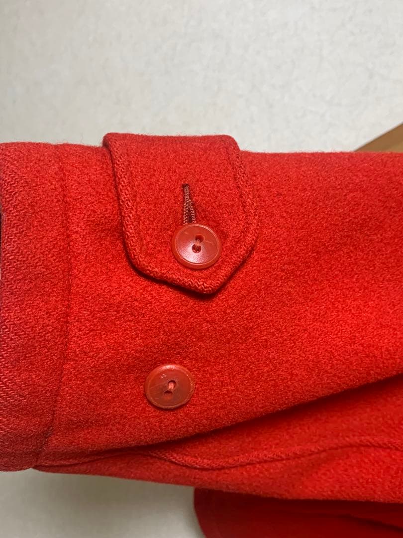 50‘s Woolrich ビンテージ マッキー 赤 ウール