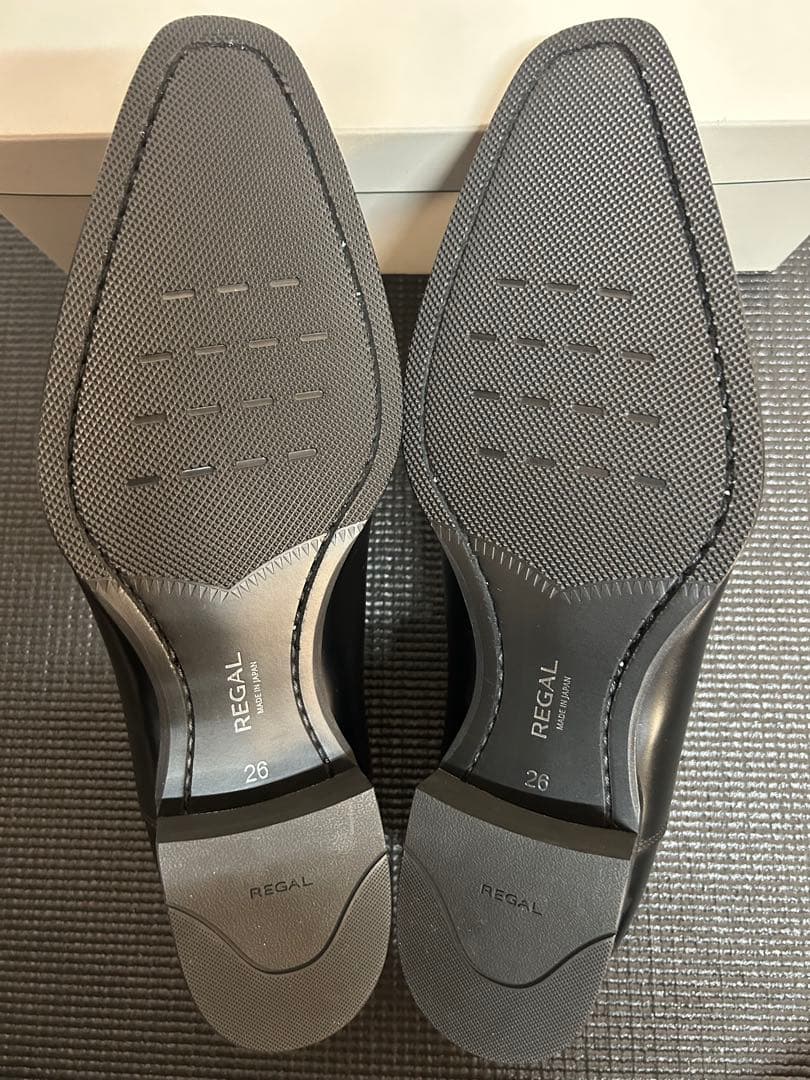 新品REGAL リーガル 21EL ストレートチップ ブラック26cm 革靴